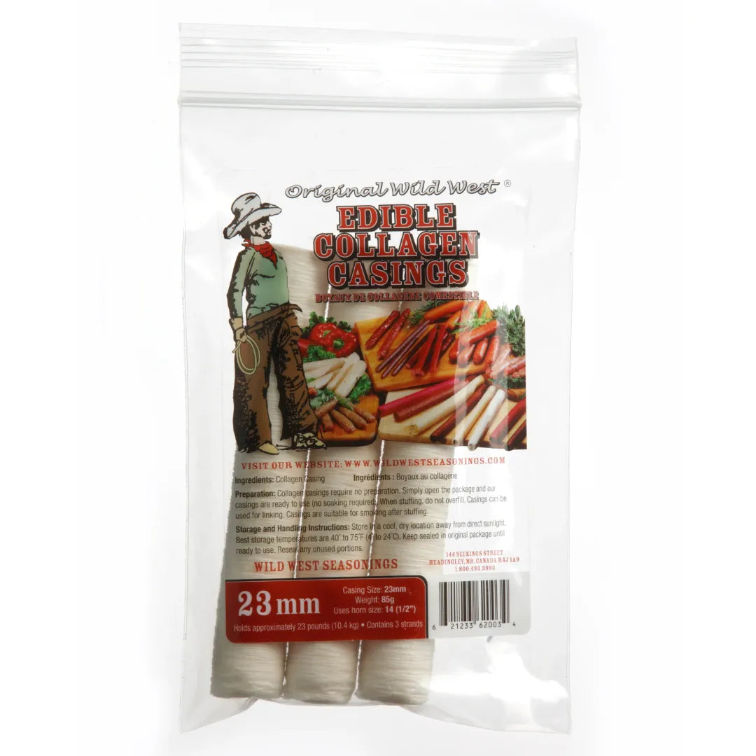 Wild West Edible Collagen Casings 23 mm