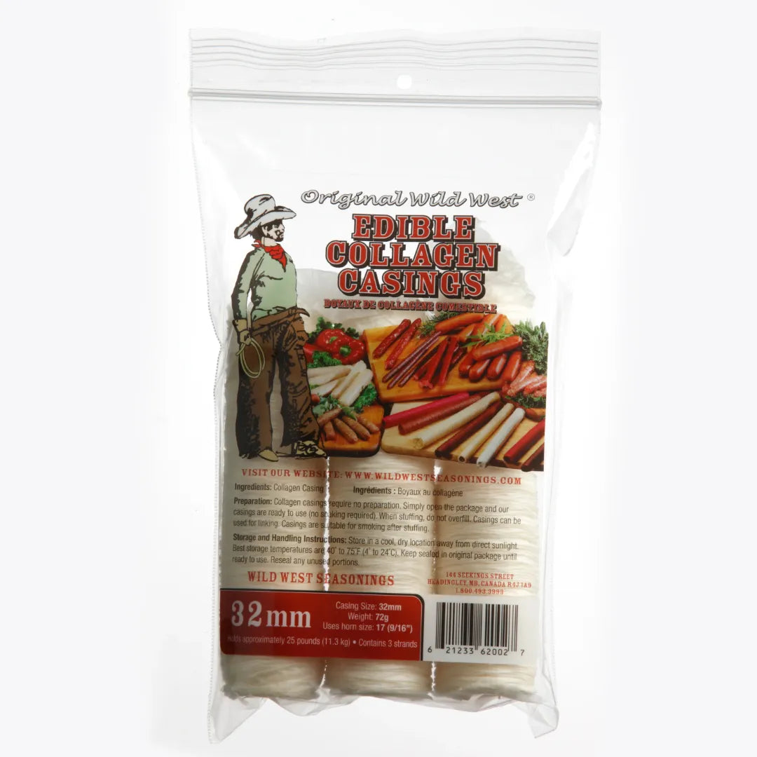 Wild West Edible Collagen Casings 32 mm