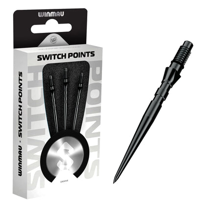Winmau Switch Points Grooved Black