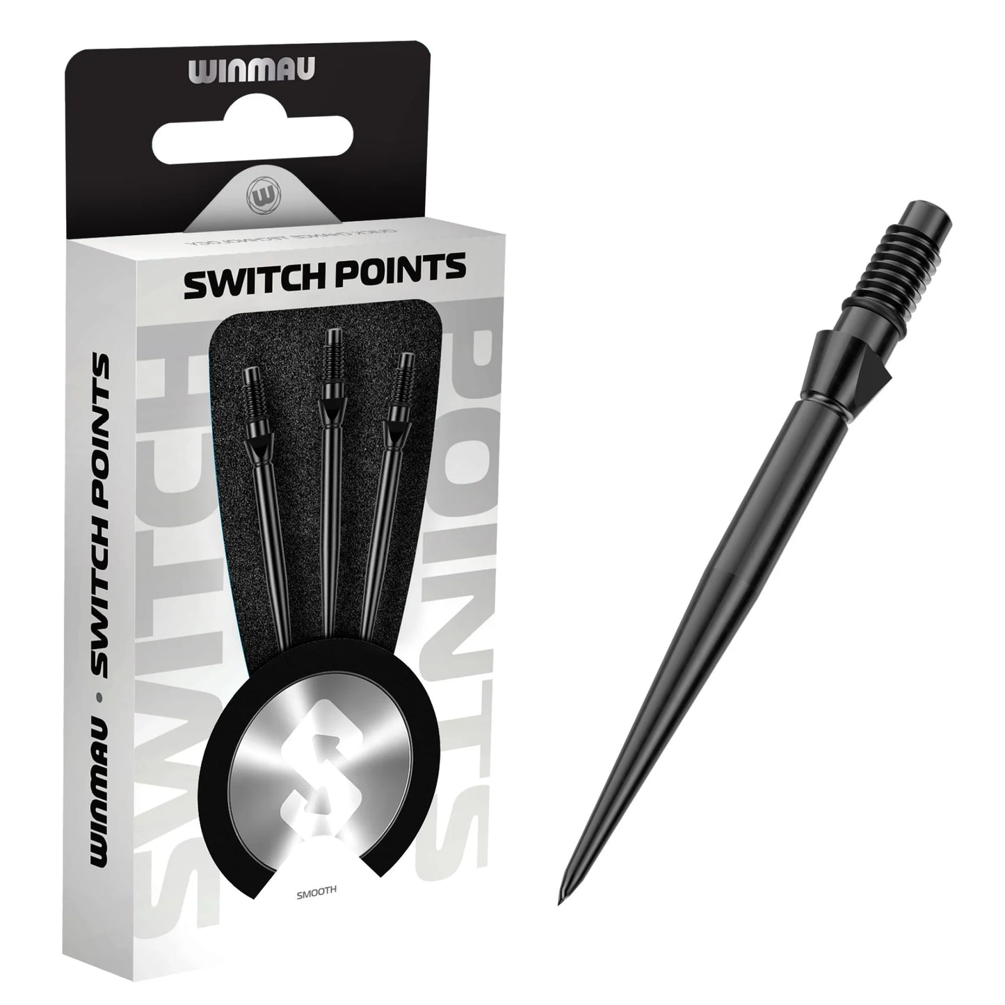 Winmau Switch Points Smooth Black