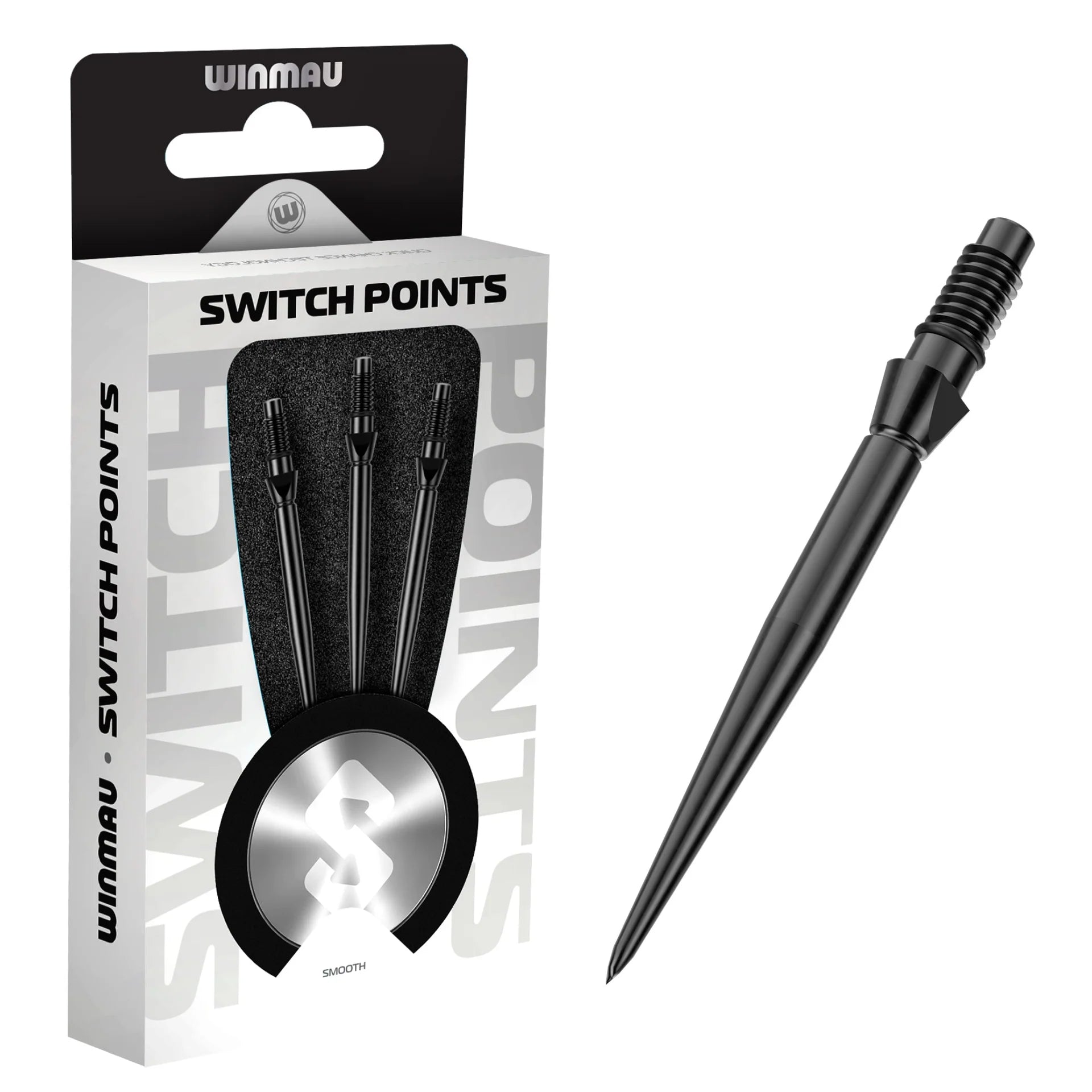 Winmau Switch Points Smooth Black