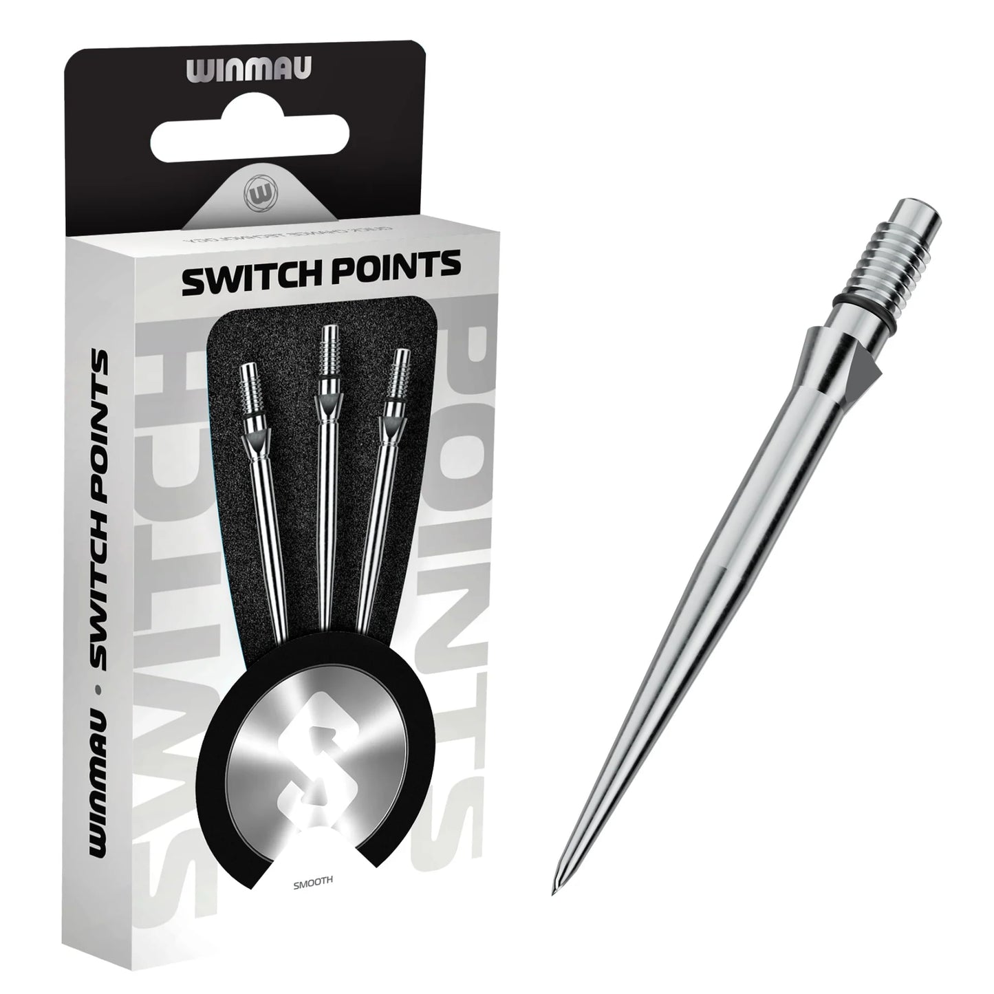 Winmau Switch Points Smooth Silver