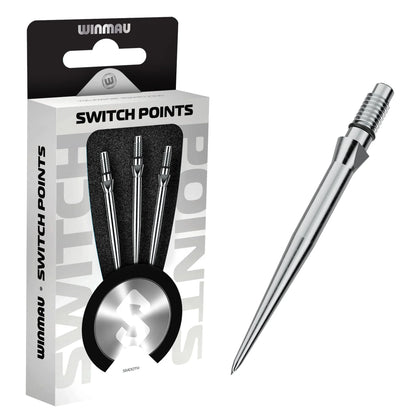 Winmau Switch Points Smooth Silver