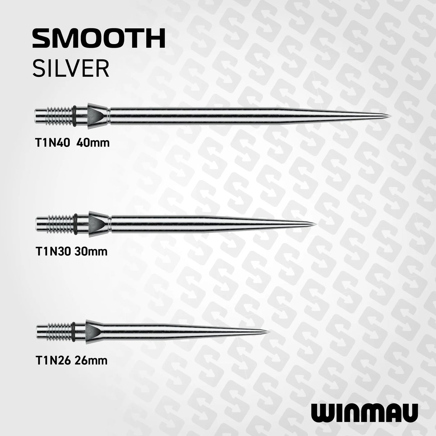 Winmau Switch Points Smooth Silver