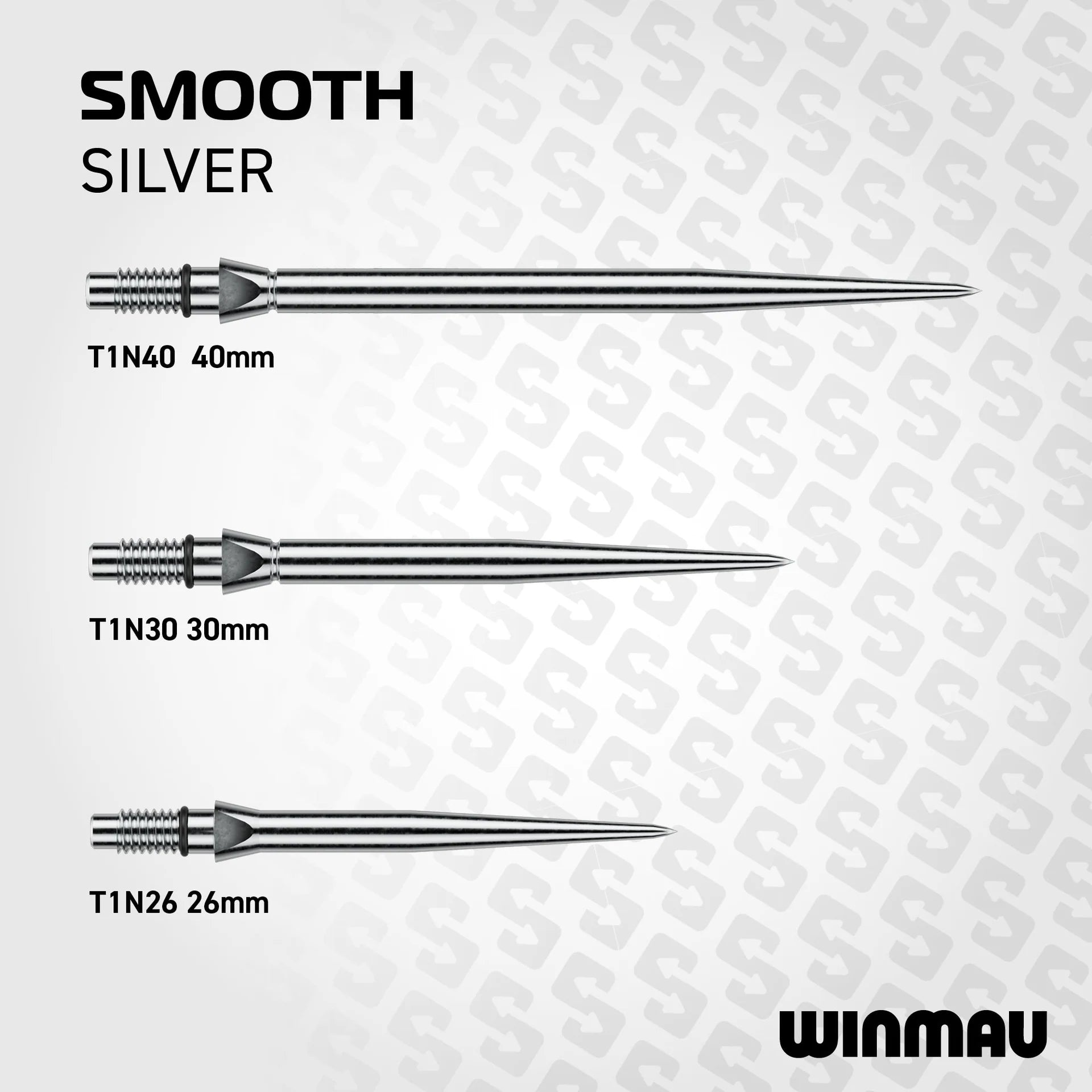 Winmau Switch Points Smooth Silver