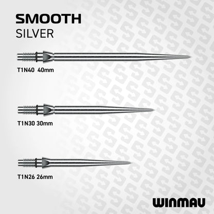 Winmau Switch Points Smooth Silver