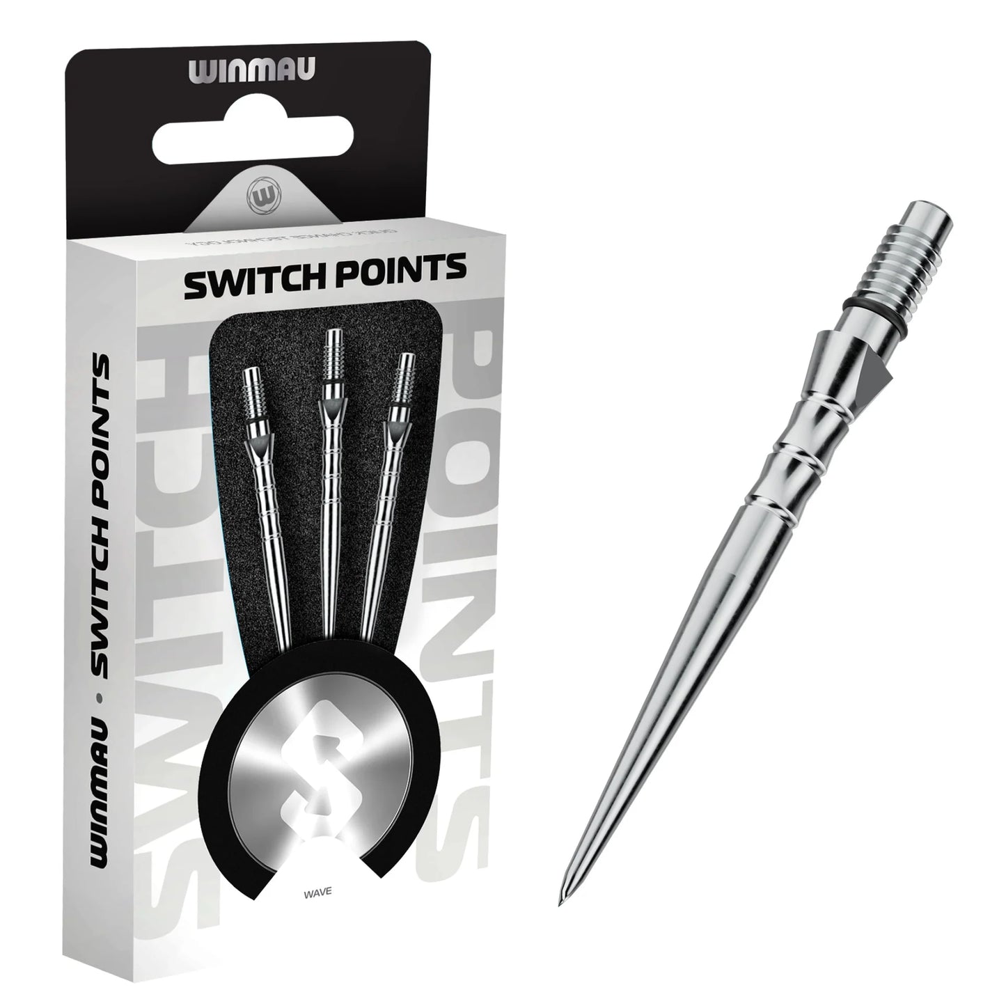 Winmau Switch Points Wave Silver