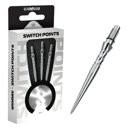 Winmau Switch Points Wave Silver