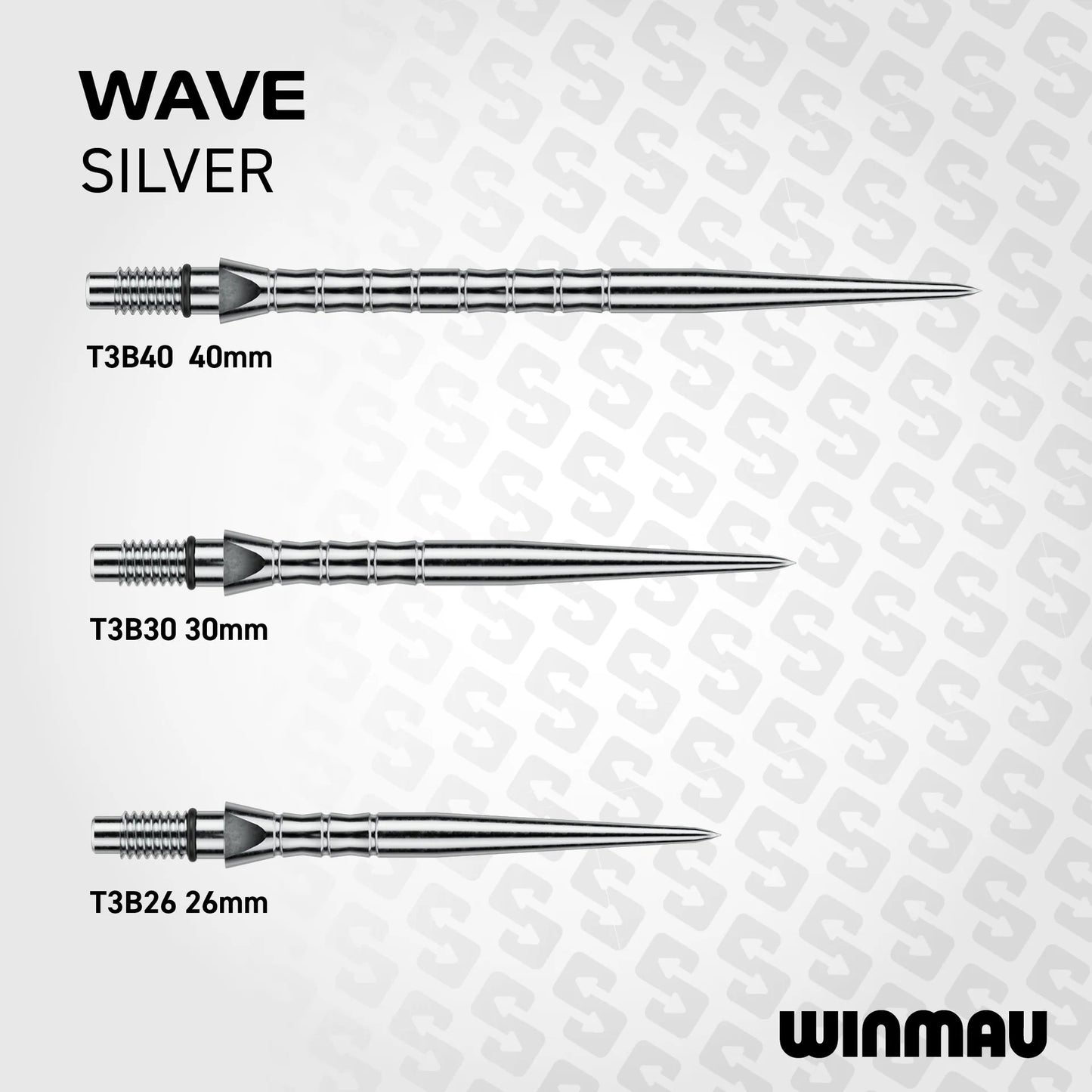 Winmau Switch Points Wave Silver