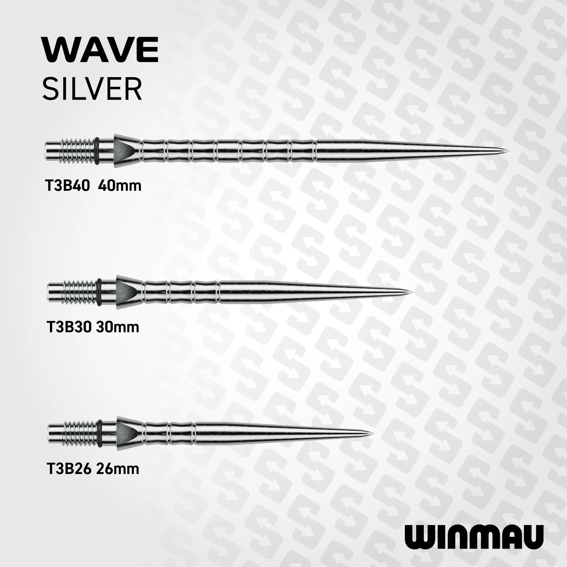 Winmau Switch Points Wave Silver