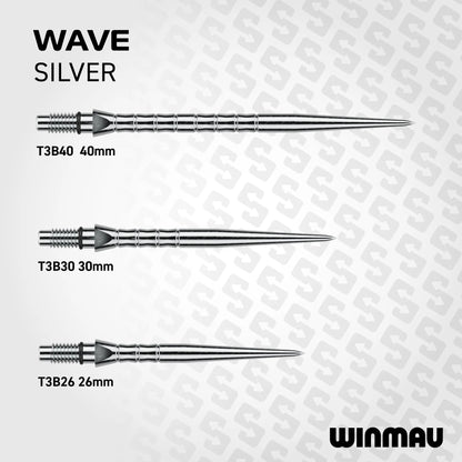 Winmau Switch Points Wave Silver
