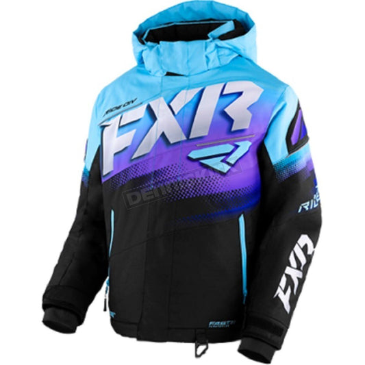 Youth BOOST JACKET BLACK/SKY-PURPLE FADE SZ16