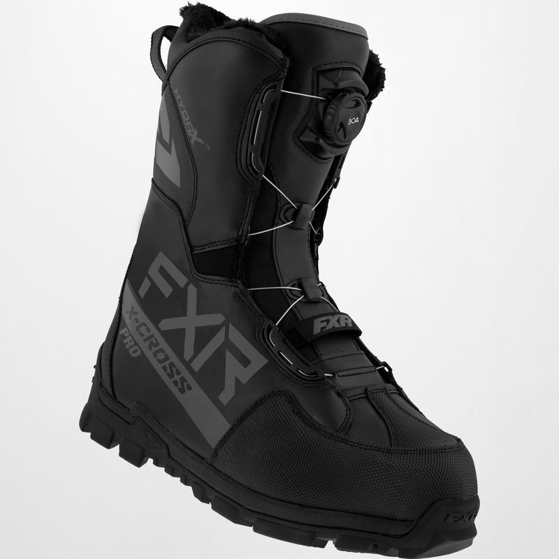 FXR X-Cross Pro Boa Boots Black Ops Size 7