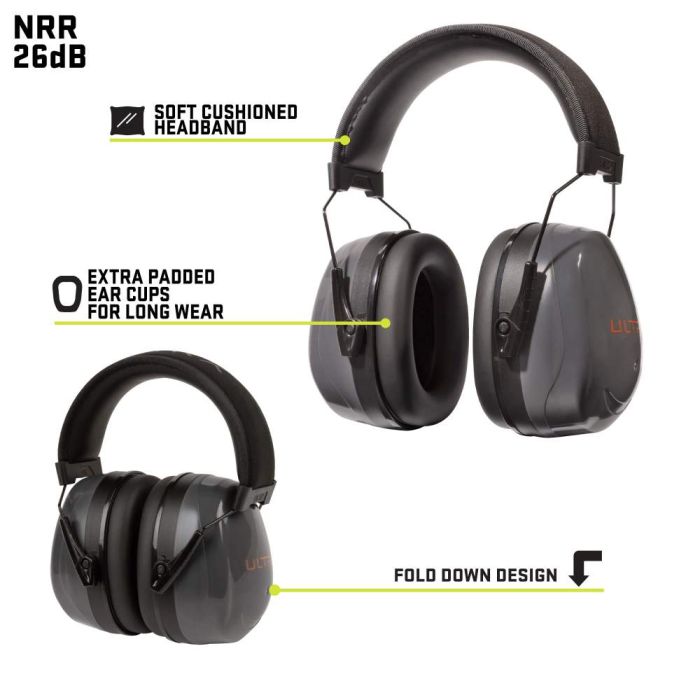 Allen ULTRX Defender Passive Earmuff Grey