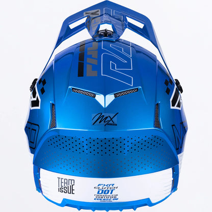 FXR Clutch MX Helmet Youth's Blue Size L