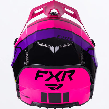 FXR Clutch Comp MX Helmet Black/Razz Size L