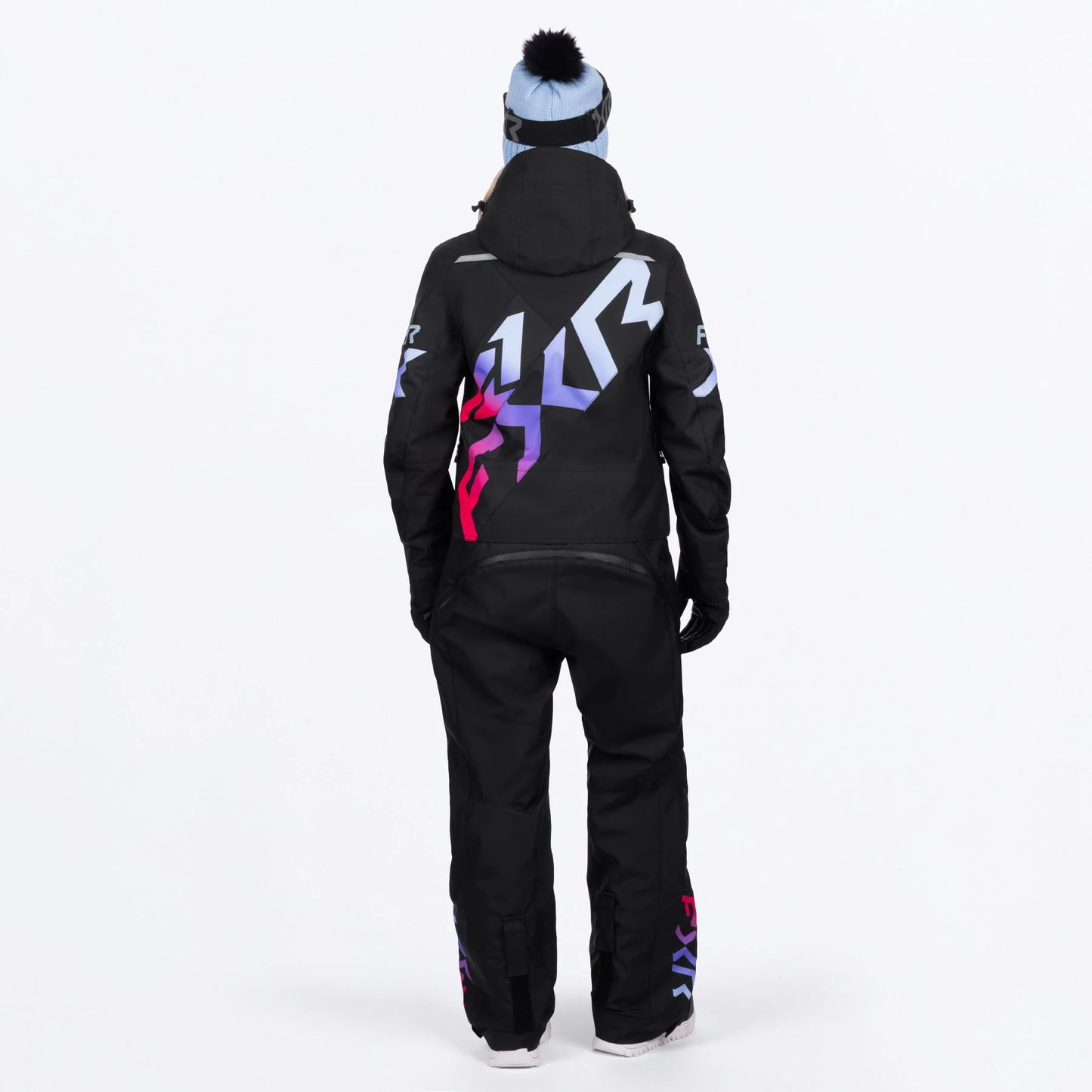 FXR Cold Cross CX Monosuit Women's Black and Twilight Size 6