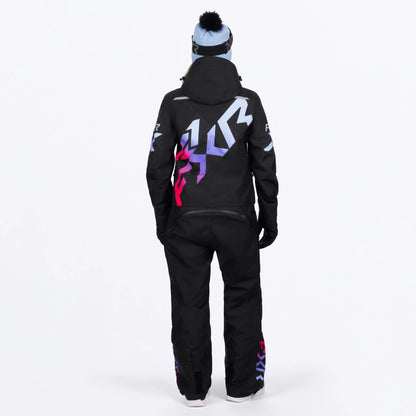 FXR Cold Cross CX Monosuit Women's Black and Twilight Size 6