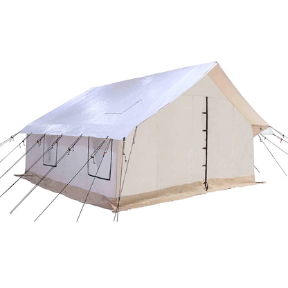 White Duck Alpha 12'x14' Water/Fire Repellent Wall Tent (In-Store Pickup Only)