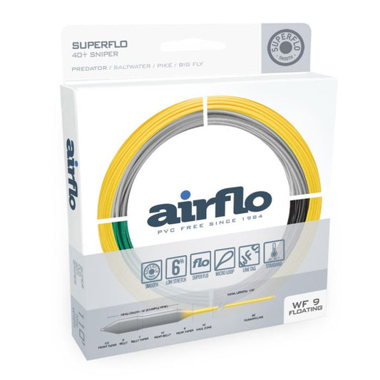 Airflo Superflo 40+ Sniper Fly Line WF8 Grey/Yellow