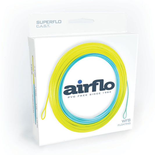 Airflo Superflo Cast Fly Line WF9 Yellow and Blue