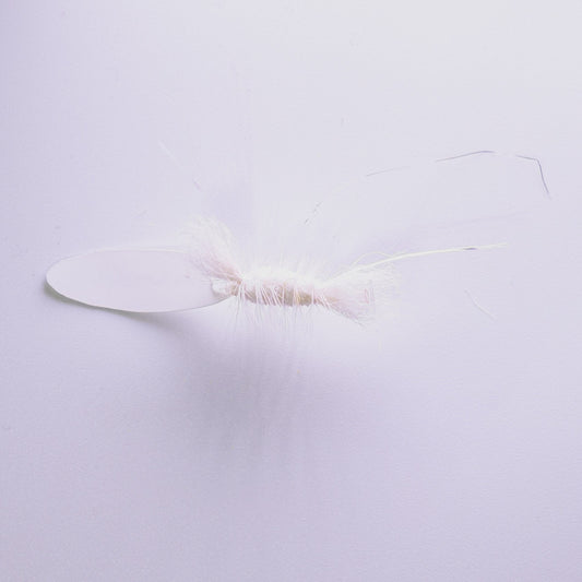 Dry Fly White Body White Hackle Tube Bomber #8