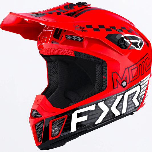 FXR Clutch MX Helmet Youth's Red Size L