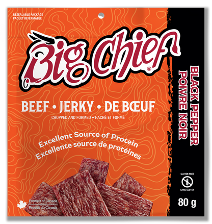 Big Chief 615 Black Pepper Beef Jerky 80g