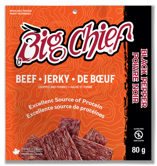 Big Chief 615 Black Pepper Beef Jerky 80g