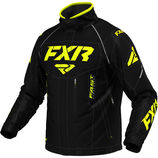 M OCTANE JACKET BLACK/HI VIS LG