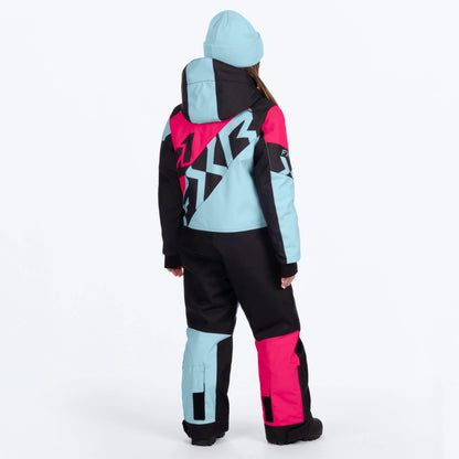 FXR Cold Cross CX Monosuit Maui Children's Blue/Razz Size 2