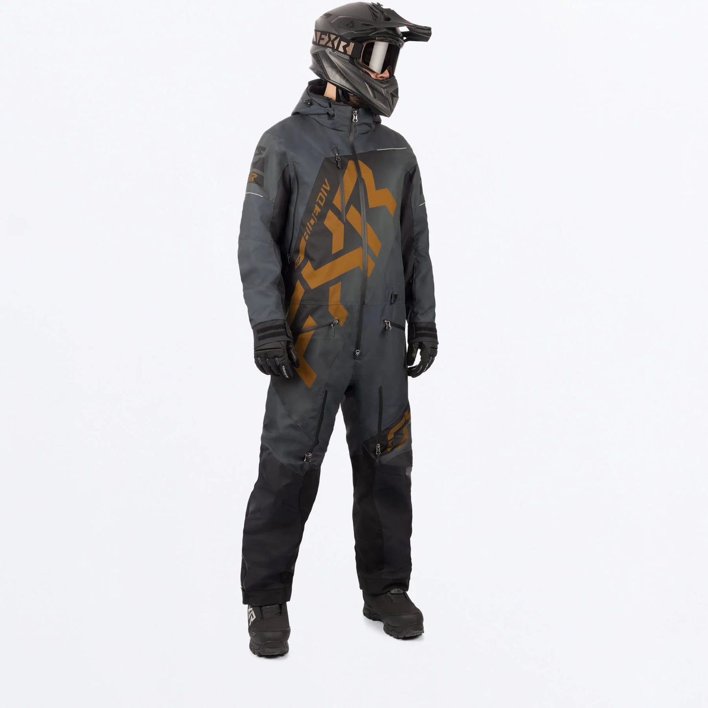 FXR CX Lite Monosuit Men's Asphalt and Copper Size M