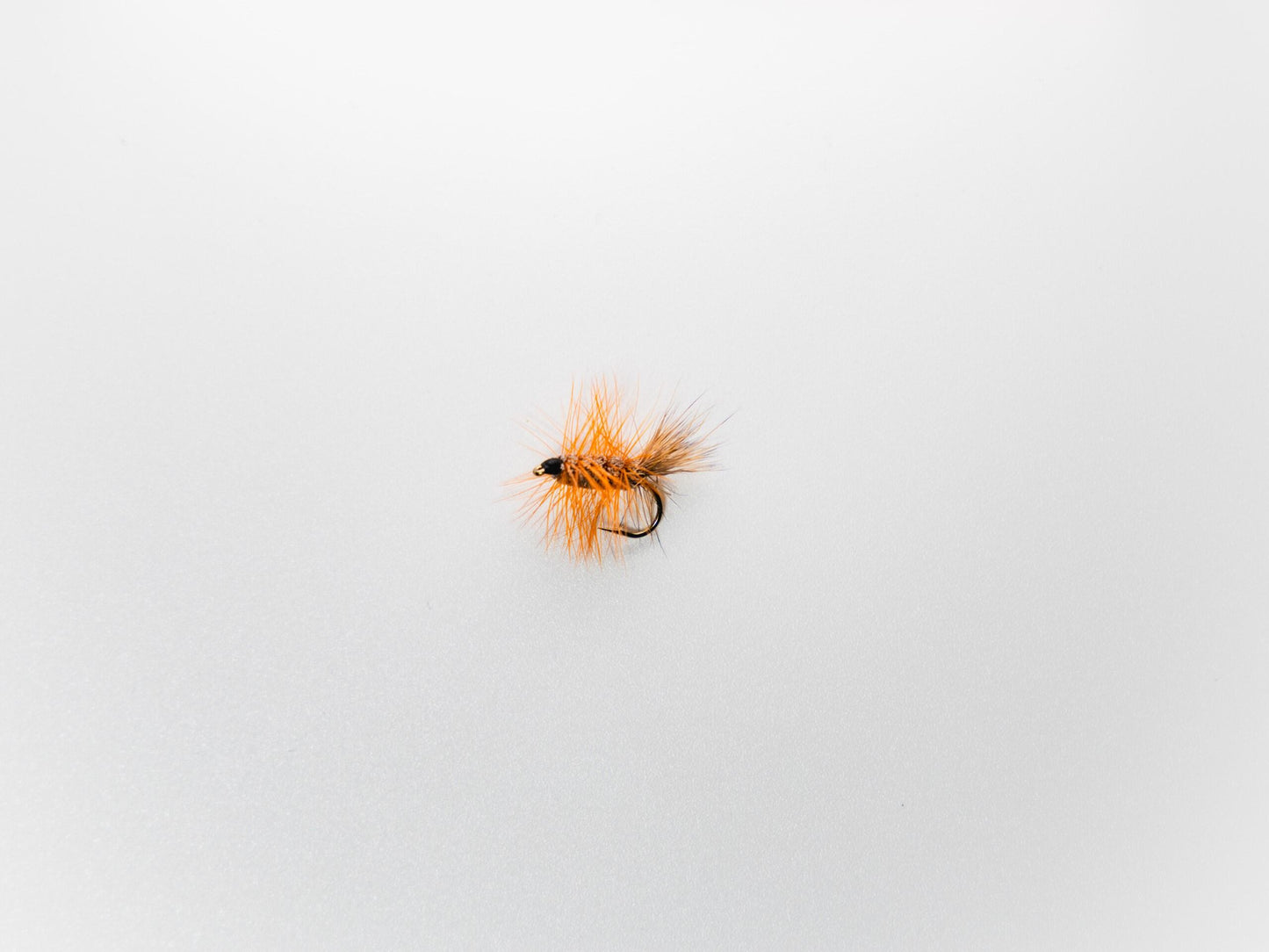Dry Fly Natural Body Orange Hackle Bug #10