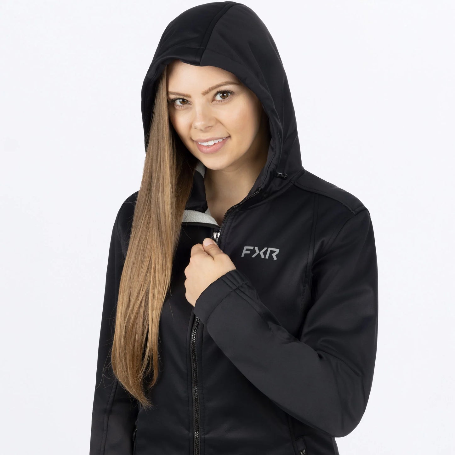 FXR Pulse Softshell Jacket Women's Black and Grey Size 7