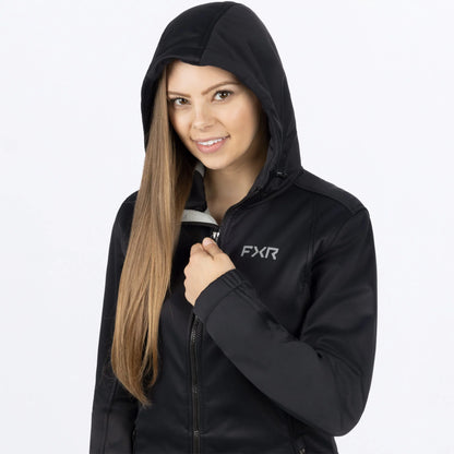 FXR Pulse Softshell Jacket Women's Black and Grey Size 7