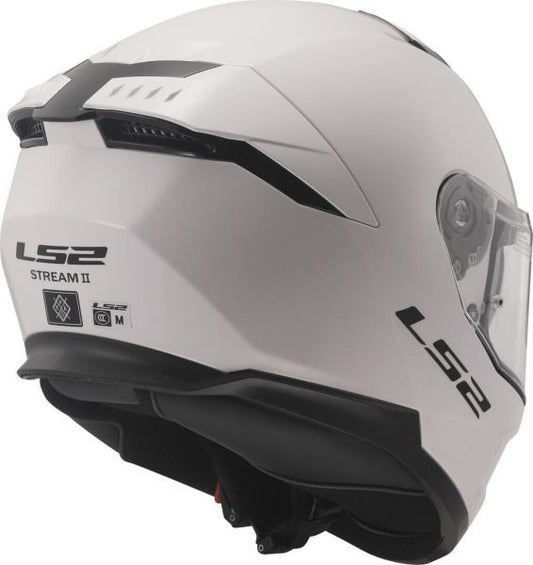 HELM STREAM II FF808 GLOSS WH M LS2