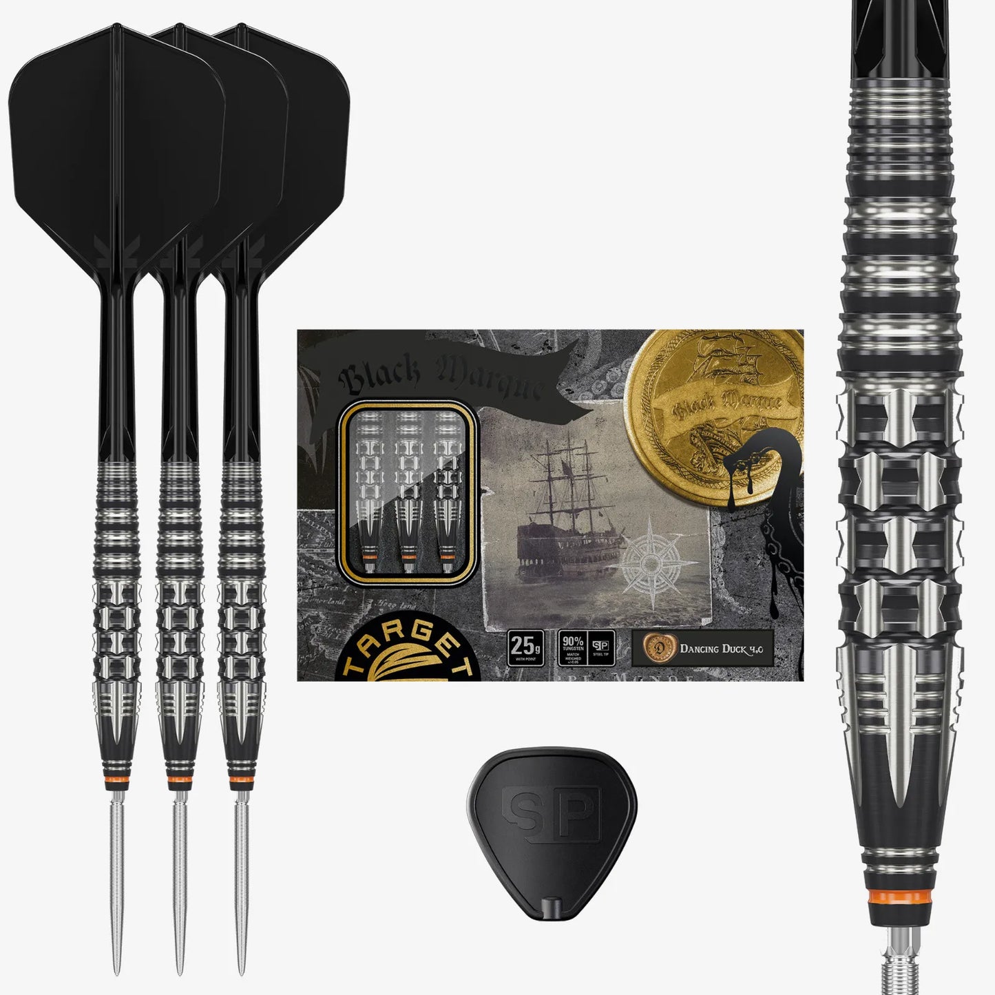 Target Darts Black Marque Dancing Duck Dart Set