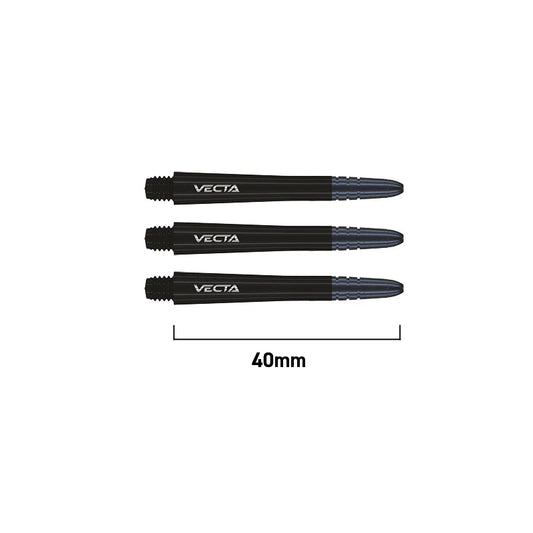Winmau Vecta Dart Shafts Black Medium