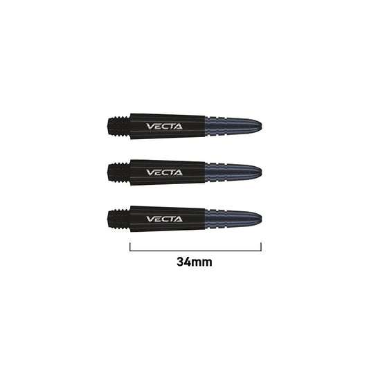 Winmau Vecta Dart Shafts Black Short