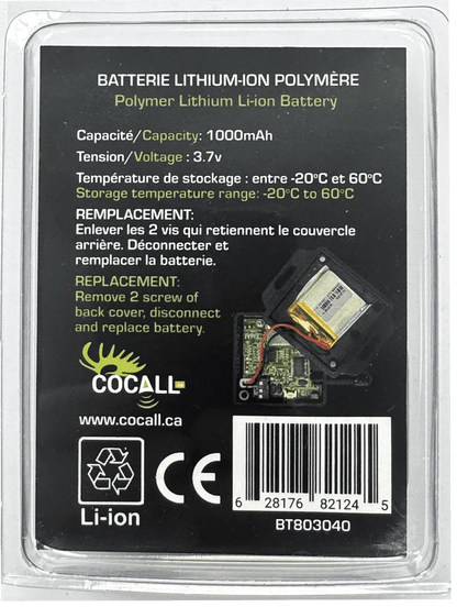 Cocall RC100M Replacement Battery