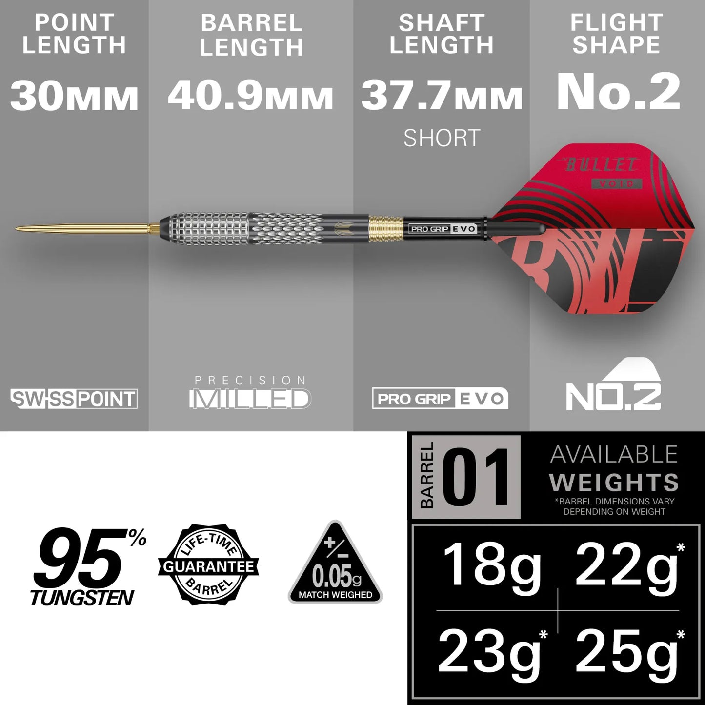 Target Darts Stephen Bunting G5 Void SP 18 g