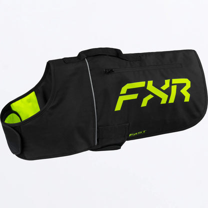 FXR CX Dog Coat Black and Hi Vis Size S