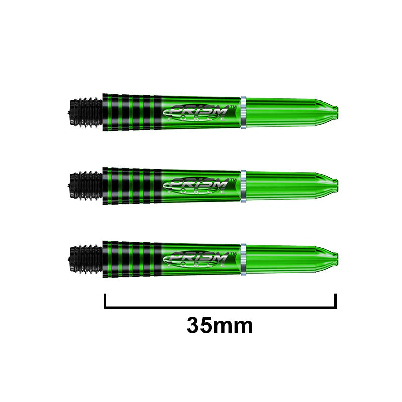 Winmau Prism Force Dart Shafts Green Short