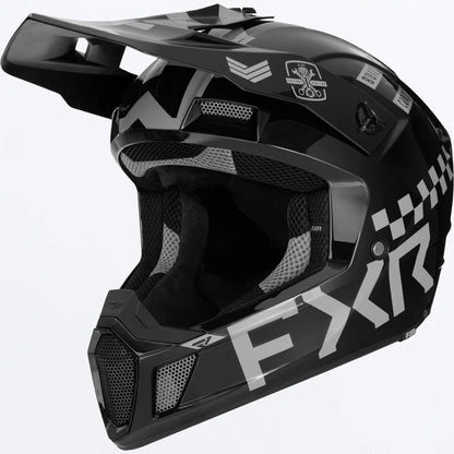FXR Clutch Gladiator Helmet Chrome Size L