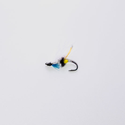 Wet Fly Silver Blue White Wing #8