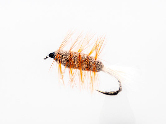 Dry Fly Orange Hackle Bugs #4