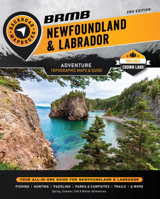 Backroad Maps Newfoundland Spiral-2nd Edition Map Book