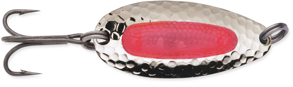 Blue Fox Pixee Spoon Nickel Plated/Fluorescent Red 1/2oz