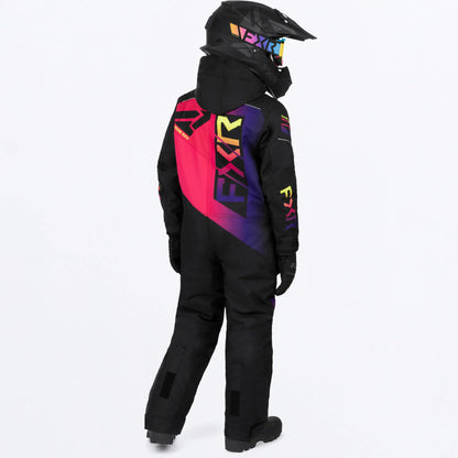 FXR Helium Monosuit Children's Black/Neon Fusion Size 4