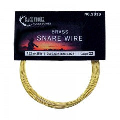 Backwoods Brass Snare Wire 25' 22Ga